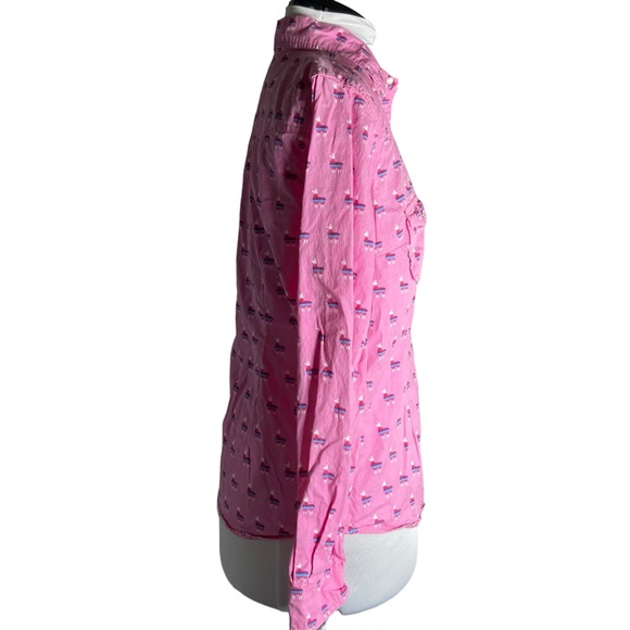 Panhandle Long Sleeve Llama Button Down Blouse Size Medium - Picture 3 of 9